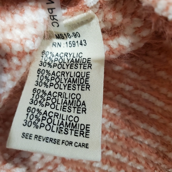 Frnch Rose Women's Striped V-Neck Sweater SZ Small/Med - Picture 2 of 5